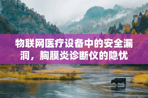 物联网医疗设备中的安全漏洞，胸膜炎诊断仪的隐忧