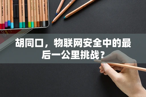 胡同口，物联网安全中的最后一公里挑战？