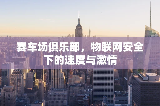 赛车场俱乐部，物联网安全下的速度与激情