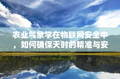 农业气象学在物联网安全中，如何确保天时的精准与安全？