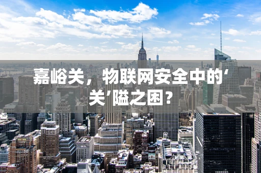 嘉峪关，物联网安全中的‘关’隘之困？