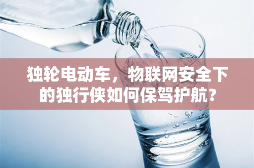 独轮电动车，物联网安全下的独行侠如何保驾护航？