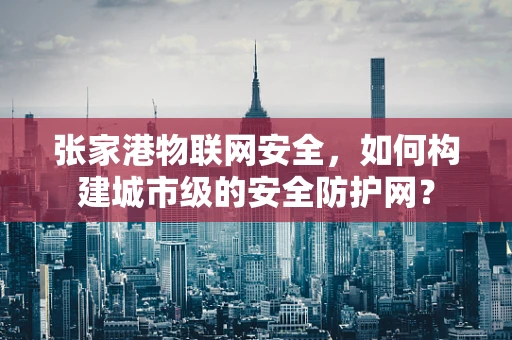 张家港物联网安全，如何构建城市级的安全防护网？