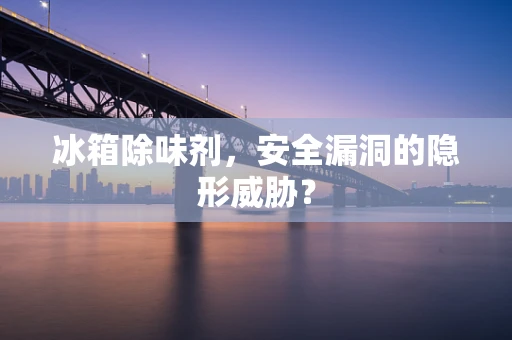 冰箱除味剂，安全漏洞的隐形威胁？