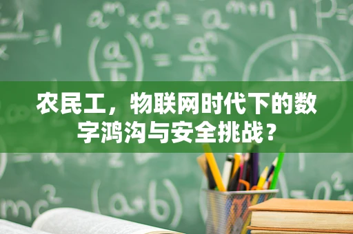 农民工，物联网时代下的数字鸿沟与安全挑战？