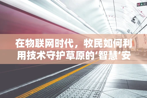 在物联网时代，牧民如何利用技术守护草原的‘智慧’安全？