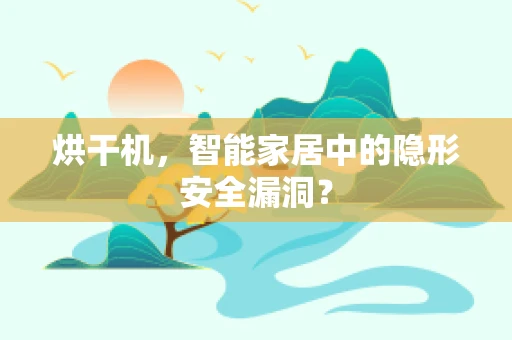 烘干机，智能家居中的隐形安全漏洞？