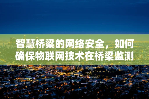 智慧桥梁的网络安全，如何确保物联网技术在桥梁监测中的安全应用？