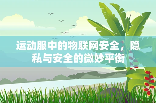 运动服中的物联网安全，隐私与安全的微妙平衡