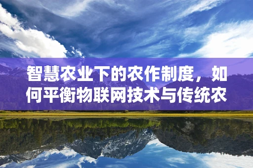 智慧农业下的农作制度，如何平衡物联网技术与传统农法的和谐共生？