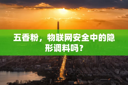 五香粉，物联网安全中的隐形调料吗？