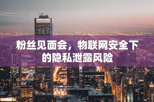 粉丝见面会，物联网安全下的隐私泄露风险