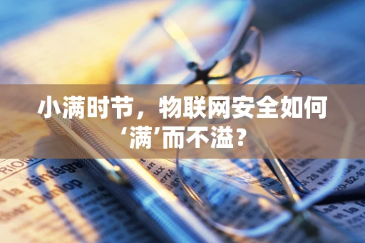 小满时节，物联网安全如何‘满’而不溢？