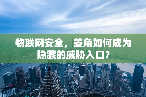 物联网安全，菱角如何成为隐藏的威胁入口？