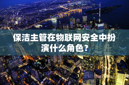 保洁主管在物联网安全中扮演什么角色？
