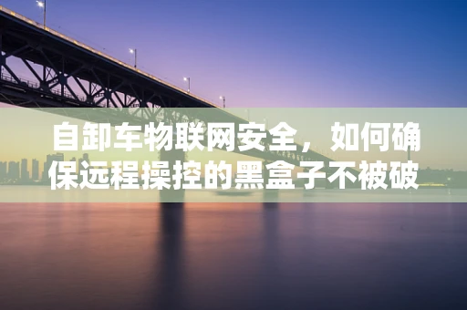自卸车物联网安全，如何确保远程操控的黑盒子不被破解？