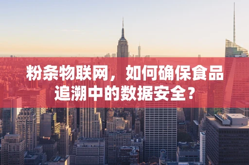 粉条物联网，如何确保食品追溯中的数据安全？