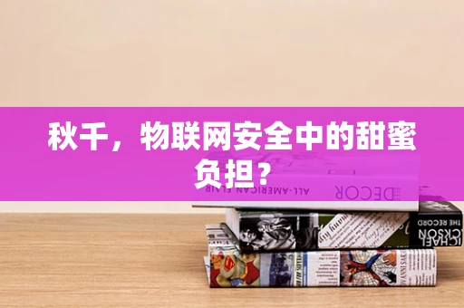 秋千，物联网安全中的甜蜜负担？