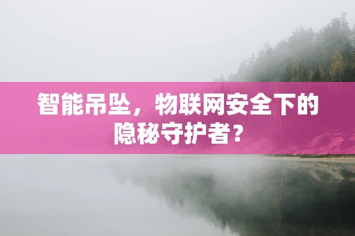 智能吊坠，物联网安全下的隐秘守护者？