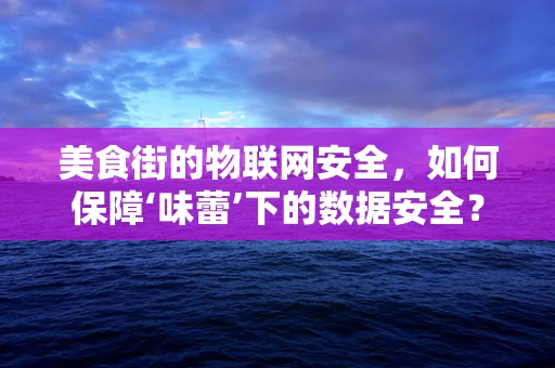 美食街的物联网安全，如何保障‘味蕾’下的数据安全？