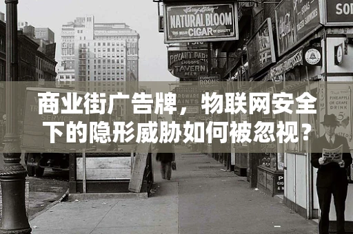 商业街广告牌，物联网安全下的隐形威胁如何被忽视？