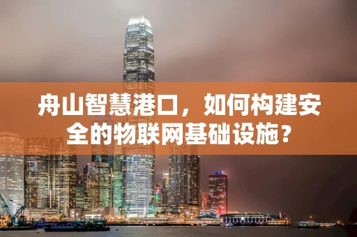 舟山智慧港口，如何构建安全的物联网基础设施？
