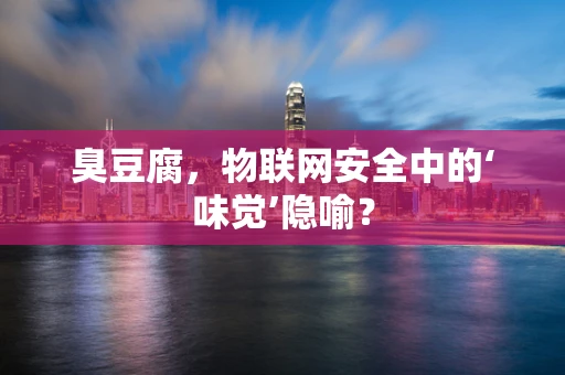臭豆腐，物联网安全中的‘味觉’隐喻？