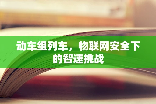 动车组列车，物联网安全下的智速挑战