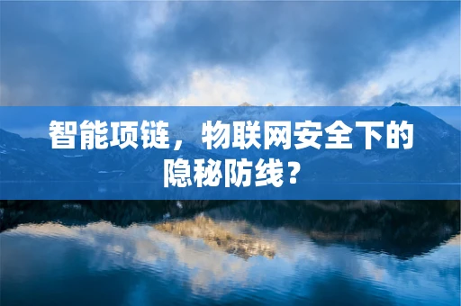 智能项链，物联网安全下的隐秘防线？