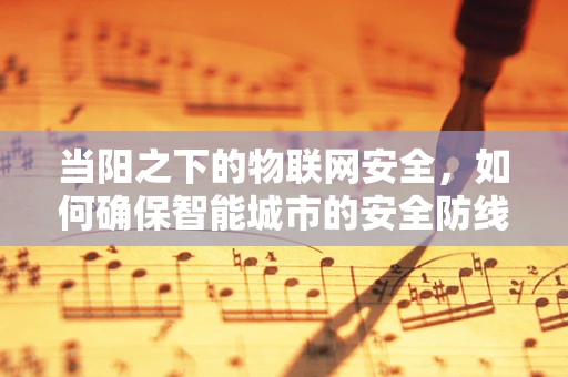 当阳之下的物联网安全，如何确保智能城市的安全防线？