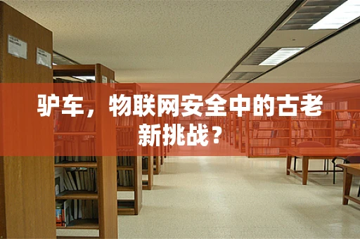 驴车，物联网安全中的古老新挑战？