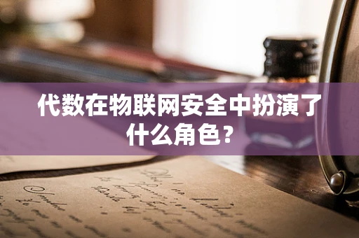 代数在物联网安全中扮演了什么角色？