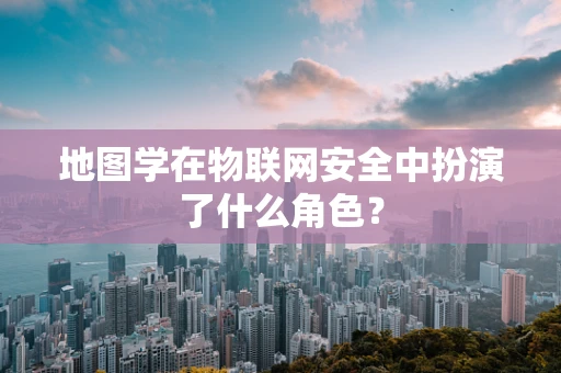 地图学在物联网安全中扮演了什么角色？
