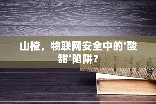 山楂，物联网安全中的‘酸甜’陷阱？