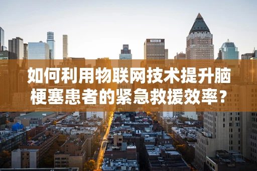 如何利用物联网技术提升脑梗塞患者的紧急救援效率？