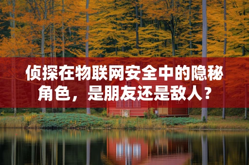 侦探在物联网安全中的隐秘角色，是朋友还是敌人？