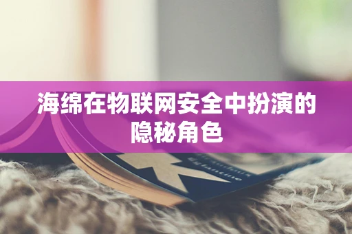 海绵在物联网安全中扮演的隐秘角色