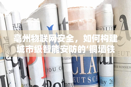 亳州物联网安全，如何构建城市级智能安防的‘铜墙铁壁’？