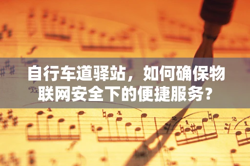 自行车道驿站，如何确保物联网安全下的便捷服务？