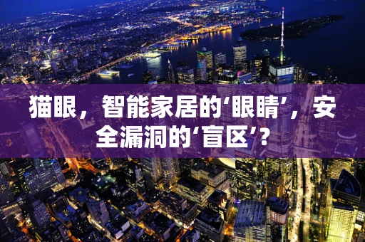 猫眼，智能家居的‘眼睛’，安全漏洞的‘盲区’？