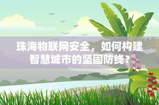 珠海物联网安全，如何构建智慧城市的坚固防线？