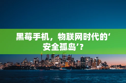 黑莓手机，物联网时代的‘安全孤岛’？