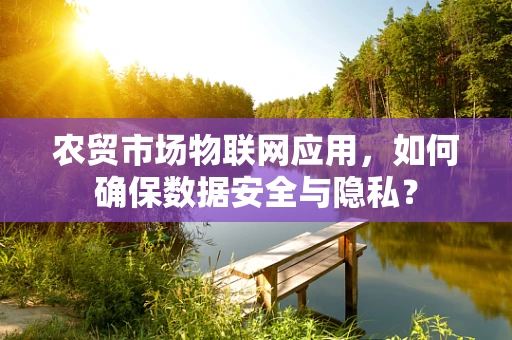 农贸市场物联网应用，如何确保数据安全与隐私？