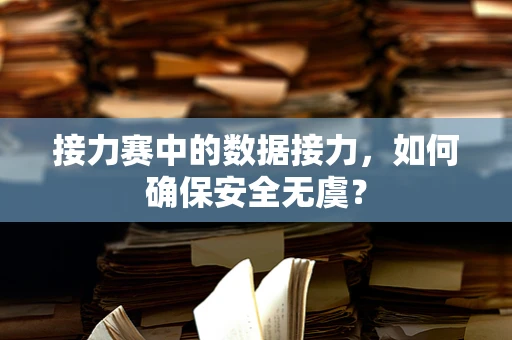 接力赛中的数据接力，如何确保安全无虞？