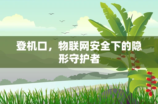 登机口，物联网安全下的隐形守护者