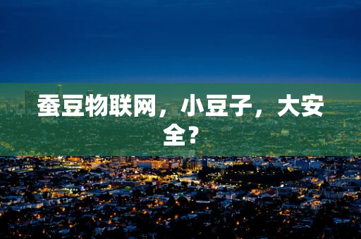 蚕豆物联网，小豆子，大安全？