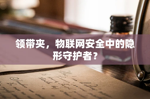 领带夹，物联网安全中的隐形守护者？