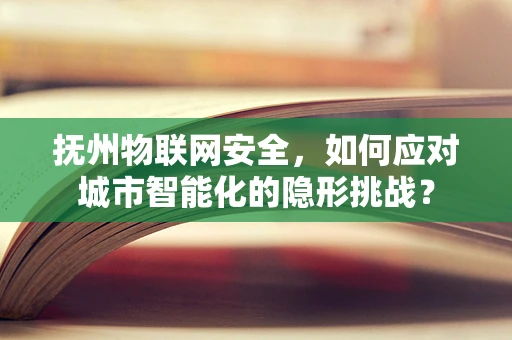 抚州物联网安全，如何应对城市智能化的隐形挑战？