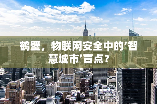 鹤壁，物联网安全中的‘智慧城市’盲点？