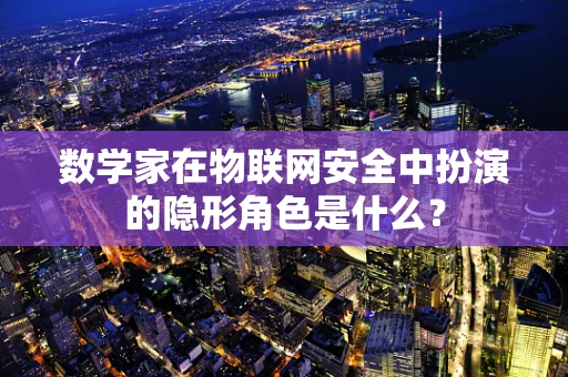 数学家在物联网安全中扮演的隐形角色是什么？